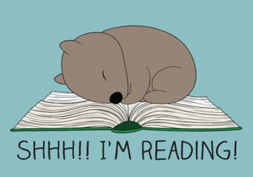 Red Parka - Shhh!! I'm Reading! Postcard