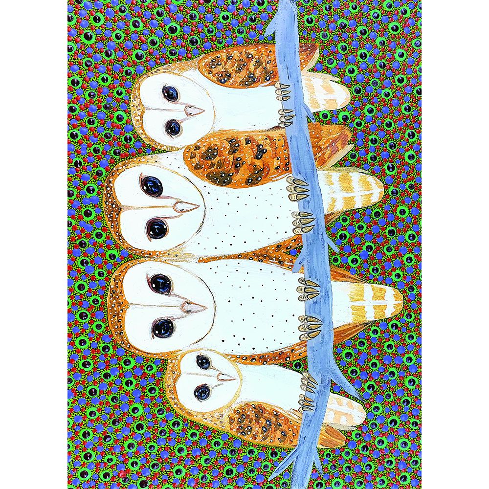Better World Arts - Card - Kathleen Buzzacott (owls)