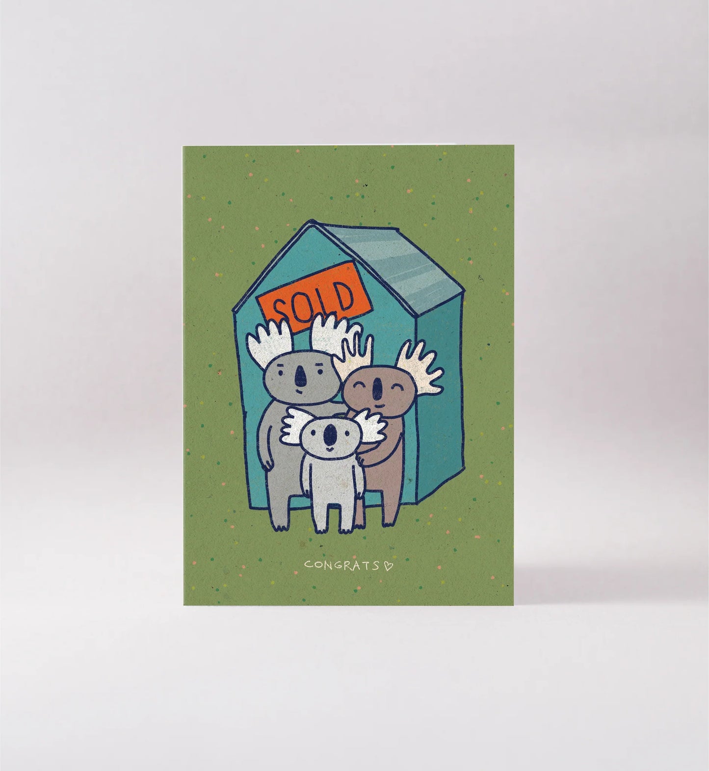 Surfing Sloth Card - Koala House