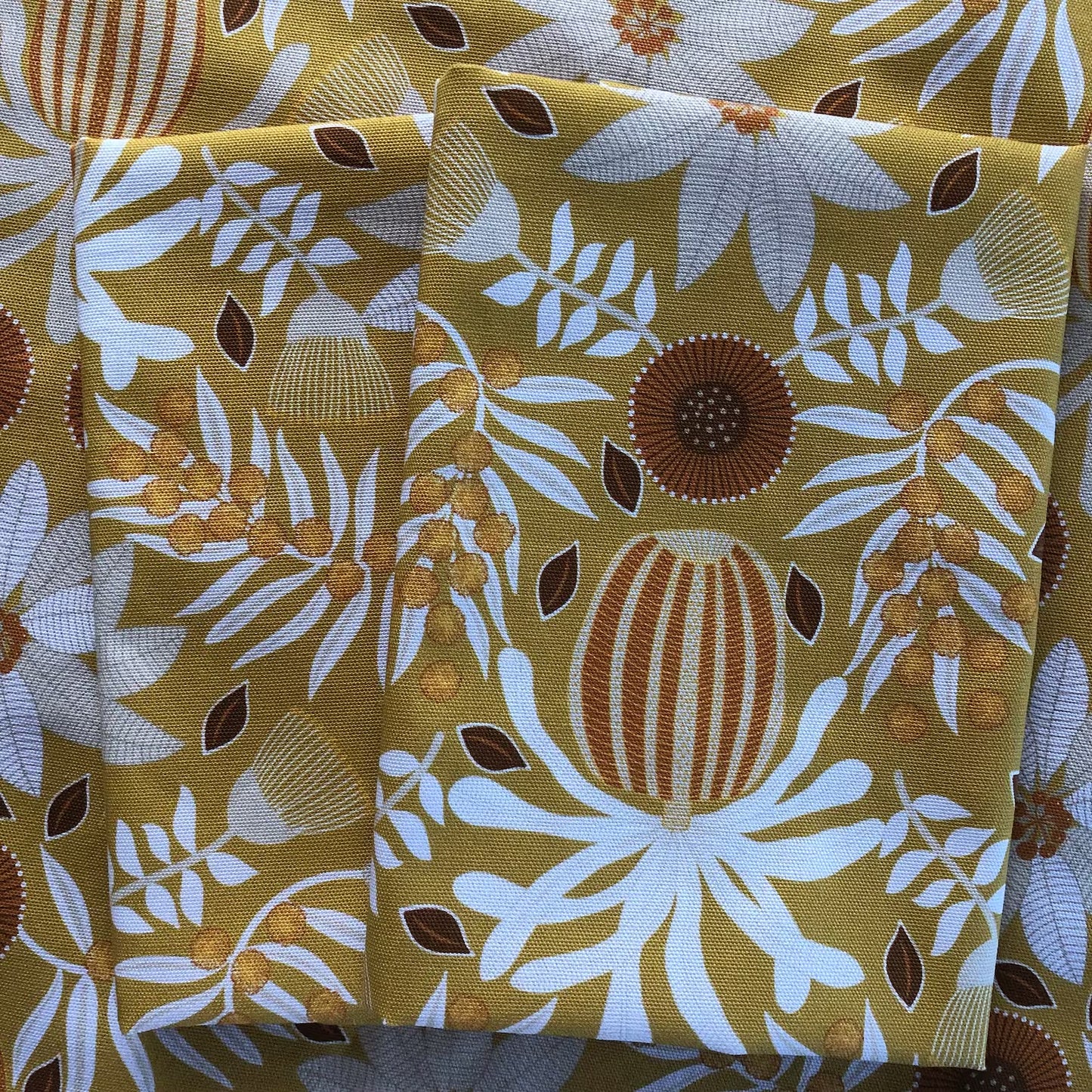Jocelyn Proust Designs Tea Towel Mustard Banksia