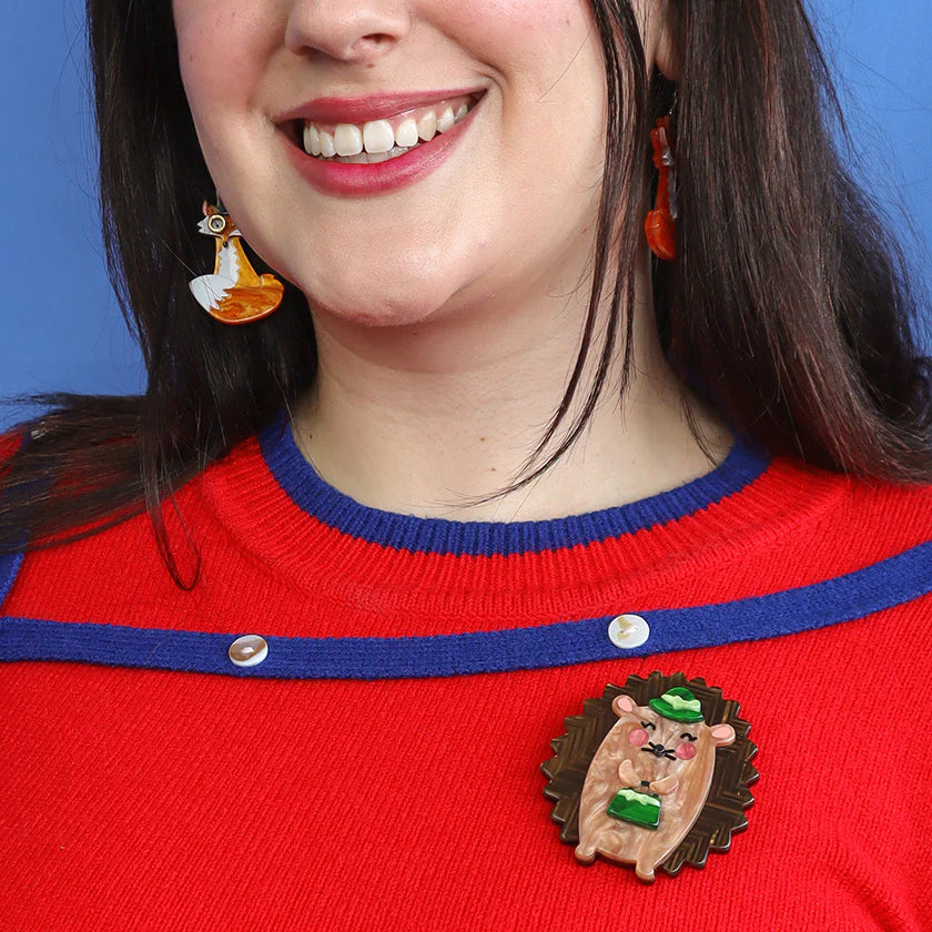 Erstwilder - Harriet The Hedgehog Brooch