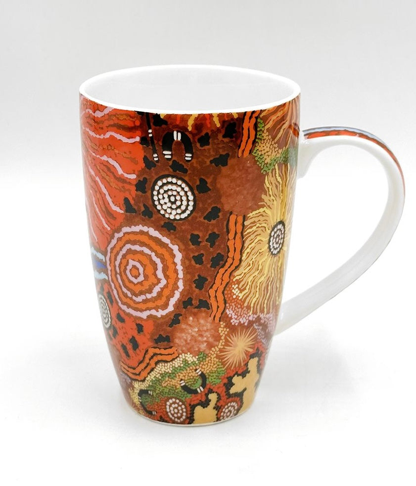 Better World Arts - Bone China Mug, Damien & Yilpi Marks