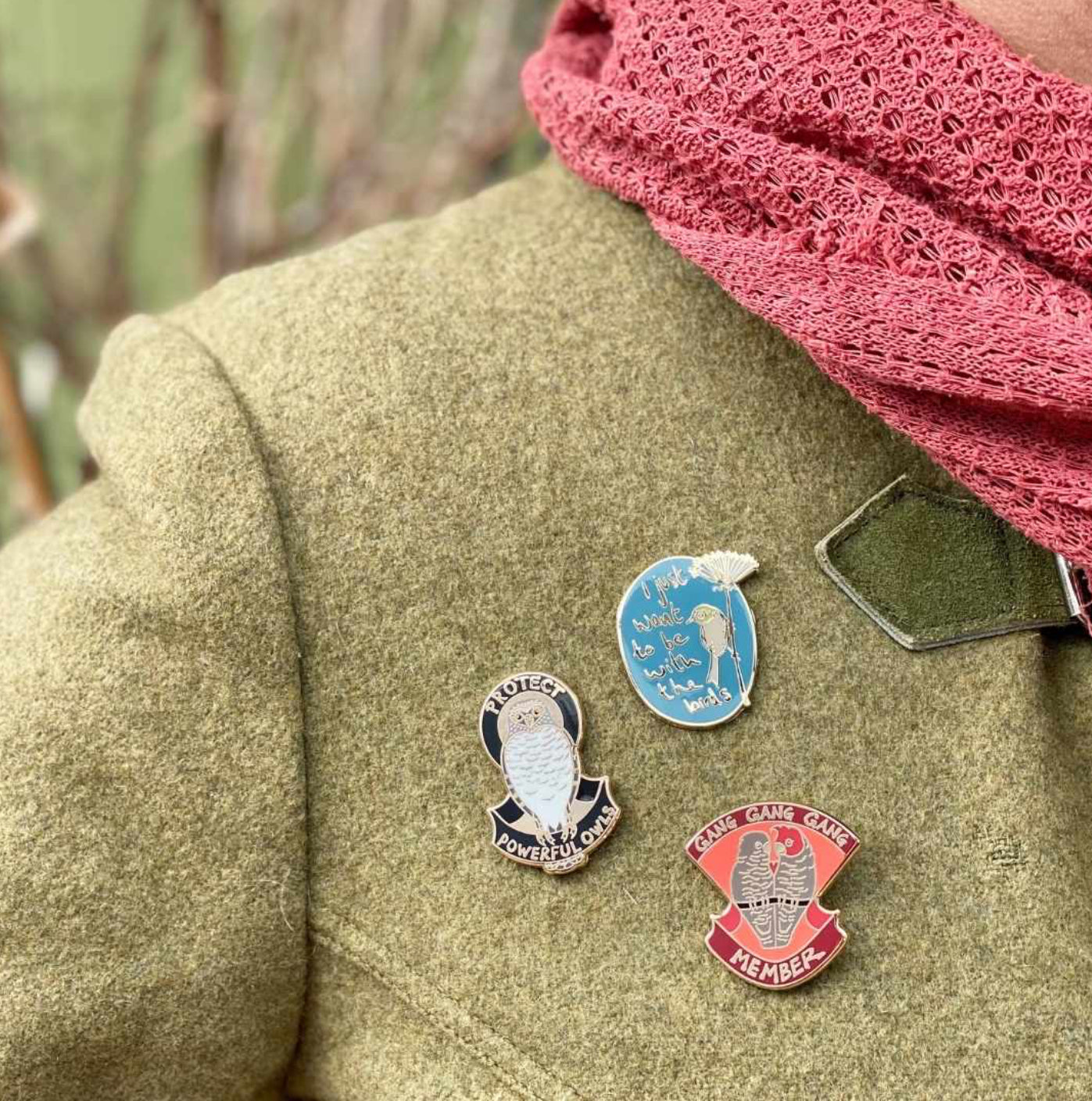 I Just Want To Be With The Birds Enamel Pin