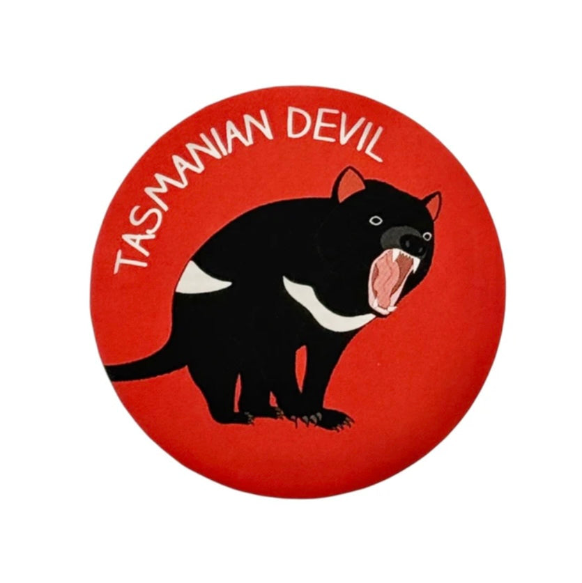 Red Parka Magnetic Bottle Opener Tasmanian Devil