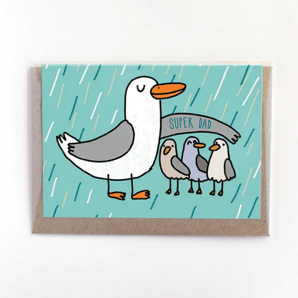 Surfing Sloth Card - Super Dad