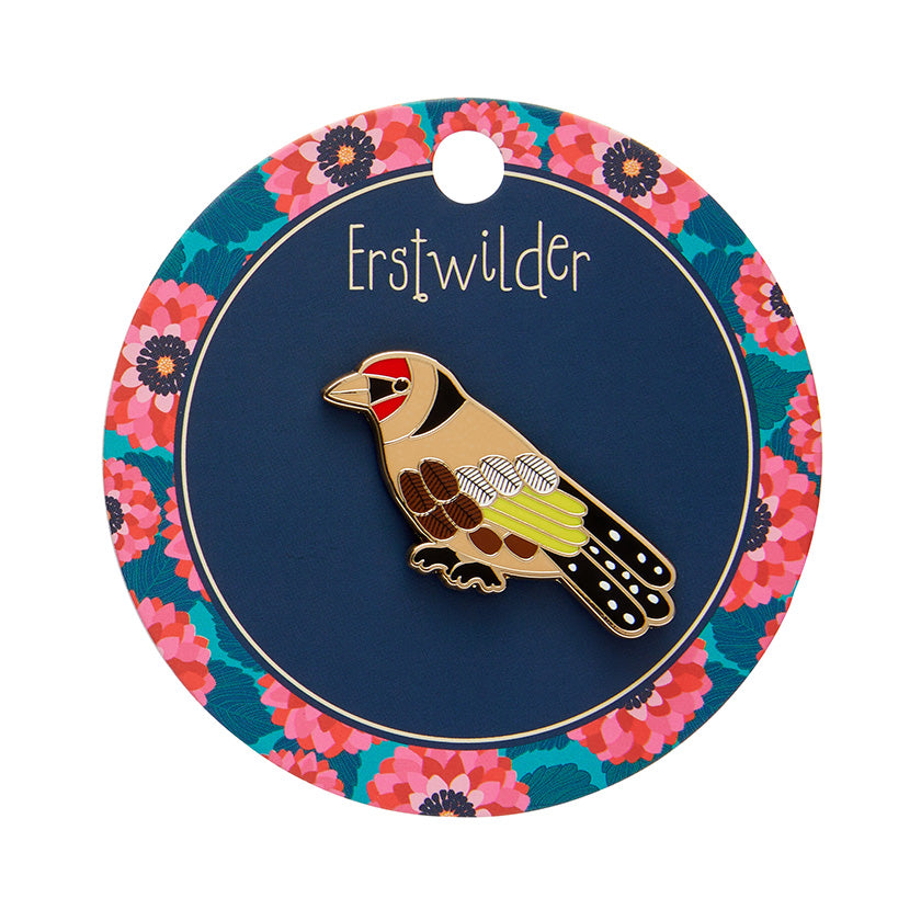 Erstwilder x Jocelyn Proust Go for Goldfinch Enamel Pin