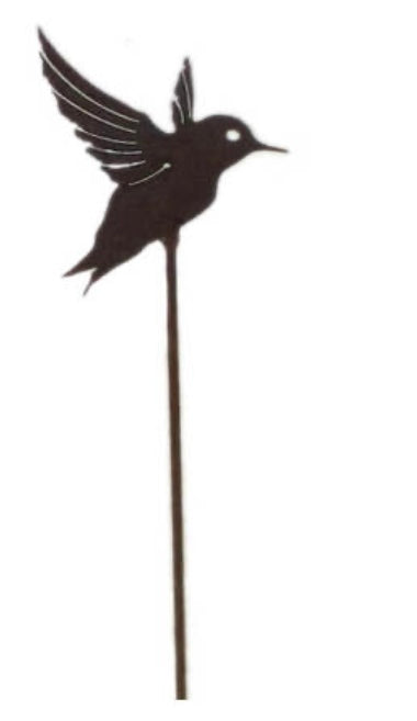 Overwrought small honeyeater garden stake