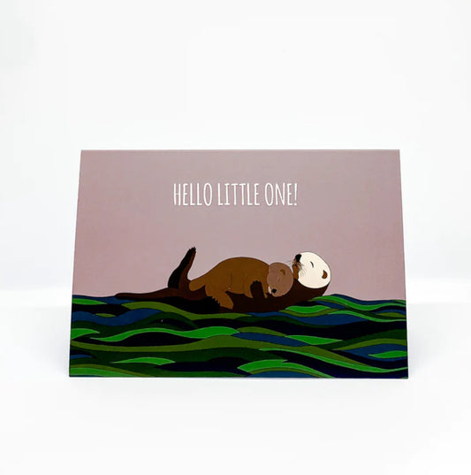 Red Parka- Hello Little One! Card.