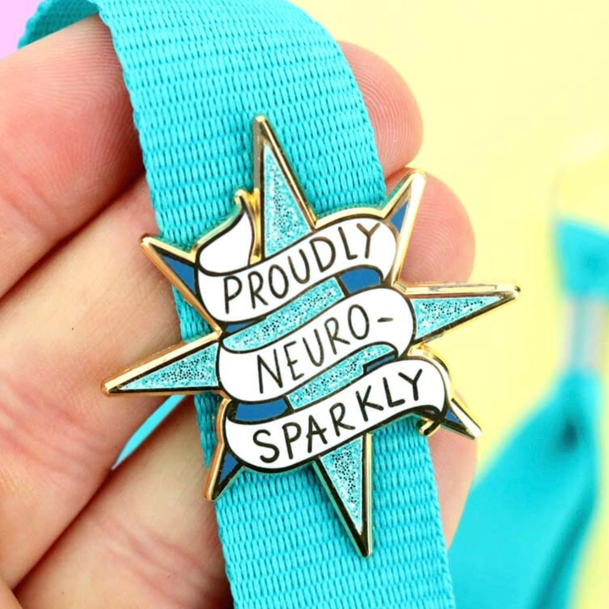 Jubly-Umph Lapel Pin - Proudly Neuro-Sparkly