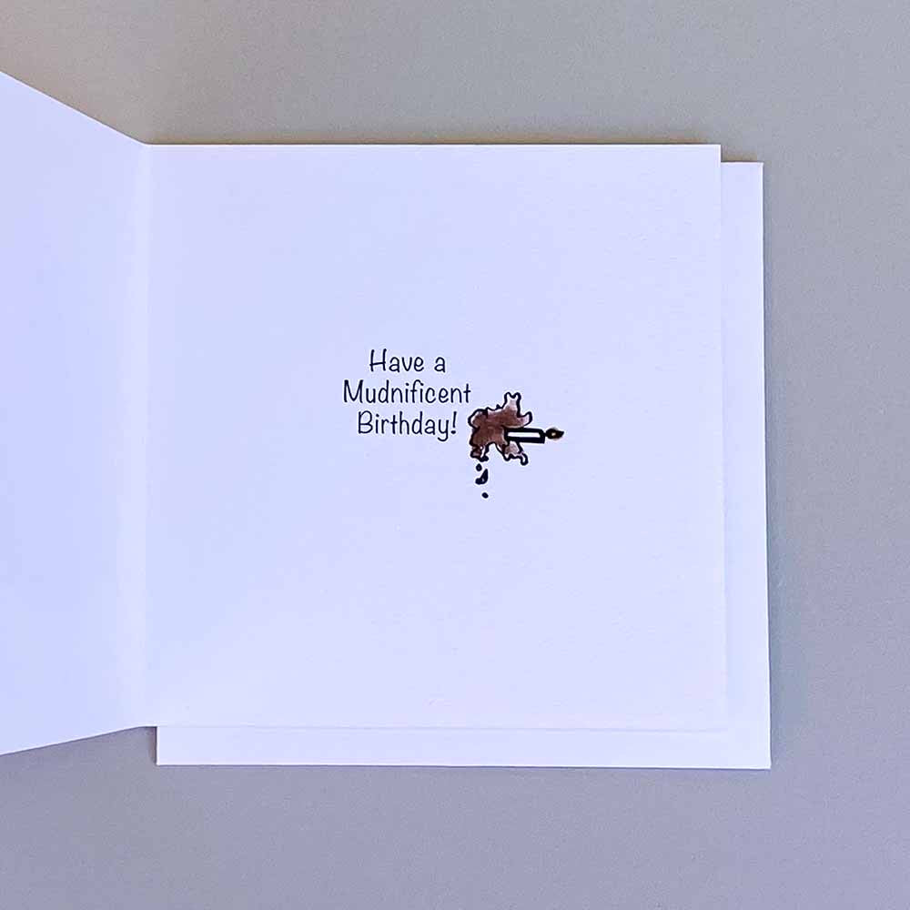 Periwinkle Illustrations Card - Have A Mudnificent Birthday!