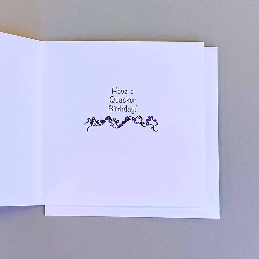 Periwinkle Illustrations Card - Quacker Birthday!