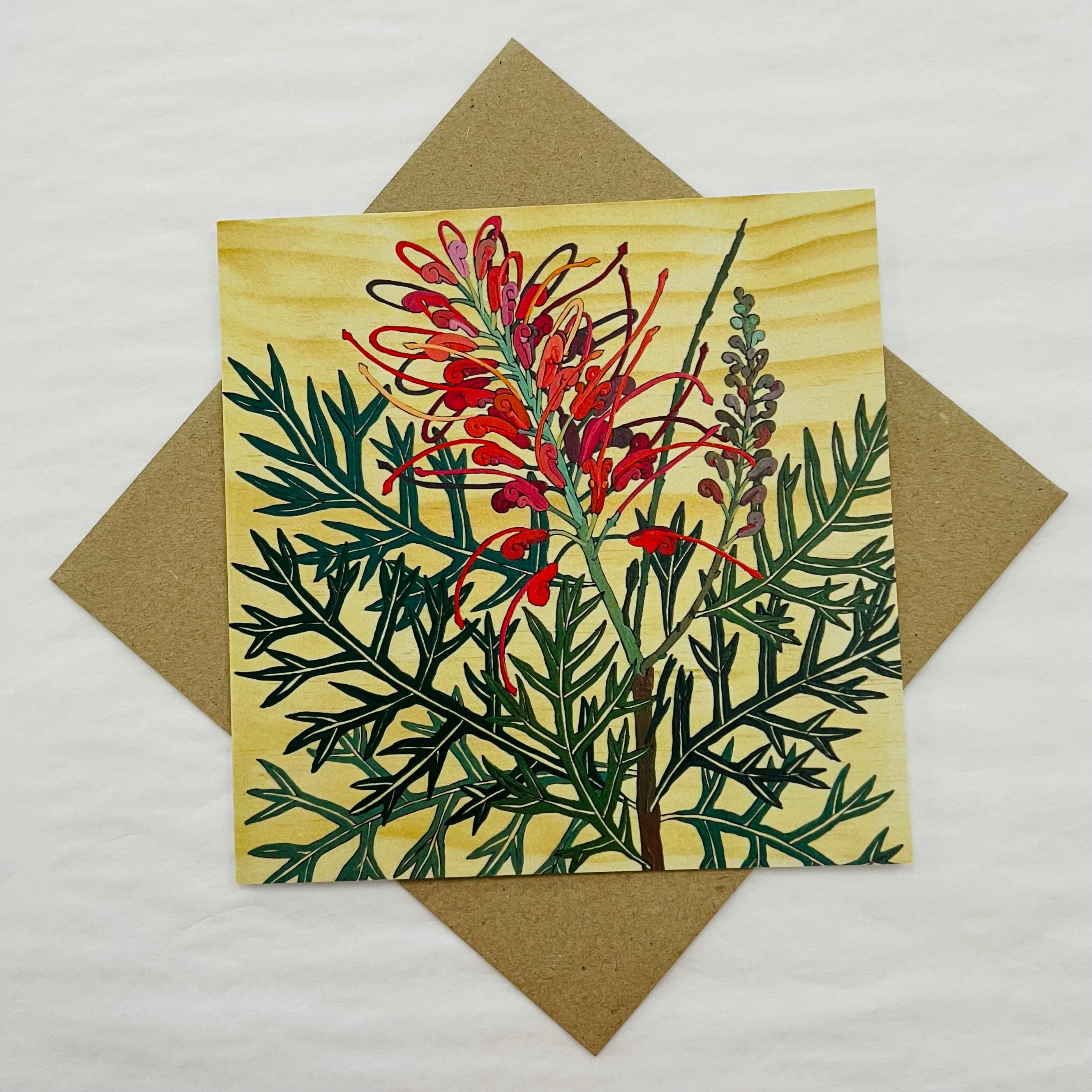 Flowers In Your Hair Card Grevillea Willunga Gallery