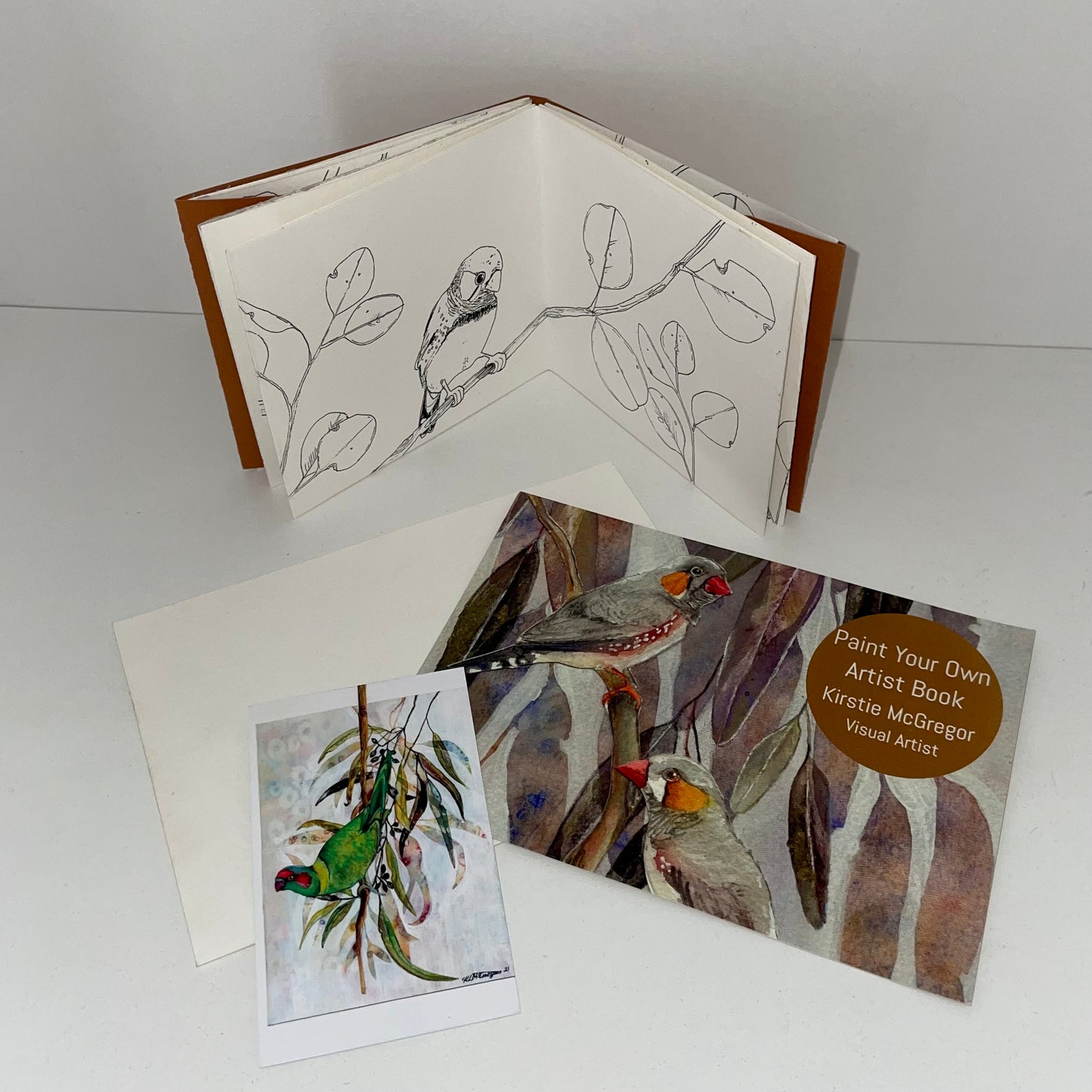 Kirstie McGregor Artist Book Kit - Zebra Finch