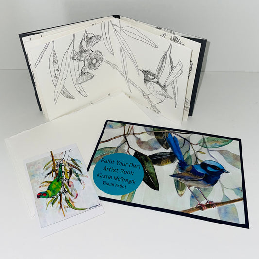 Kirstie McGregor Artist Book Kit - Blue Wren