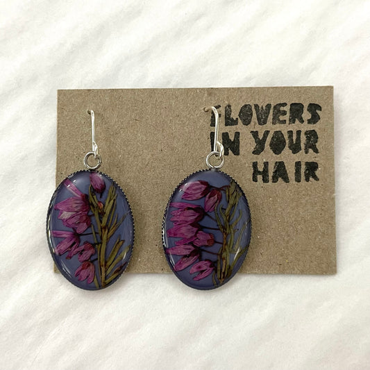Flowers In Your Hair Large Drop Earrings - Wildflowers Trace