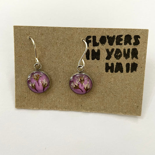 Flowers In Your Hair Small Drop Earrings - Round, Vera