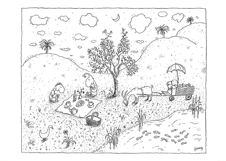 Michael Leunig Card Peace At Last