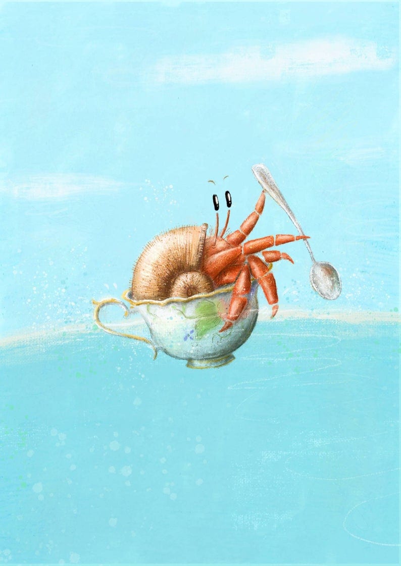 Beau Wylie Print - She Went To Sea In A Teacup