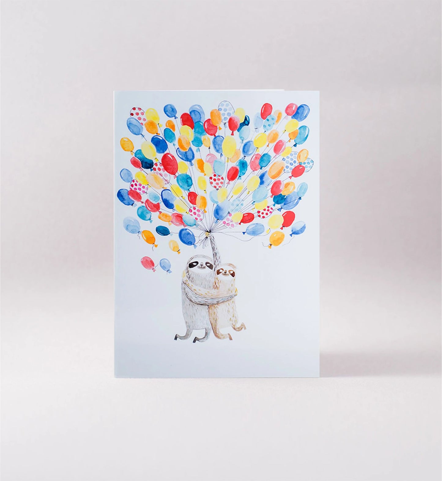 Surfing Sloth Card Balloon Sloth