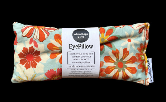 Wheatbags Love Eyepillow - Groovy Flowers Khaki