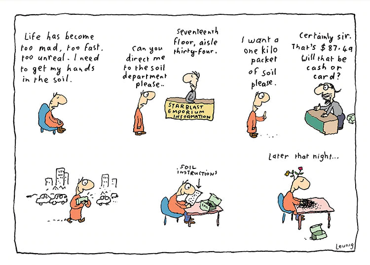 Michael Leunig Card Soil