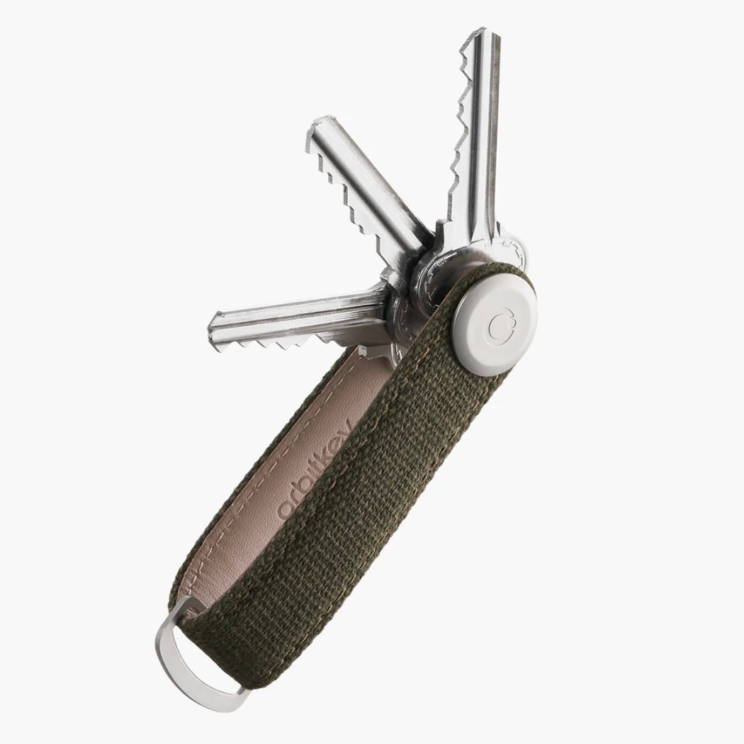 Orbitkey Key Organiser Canvas Olive