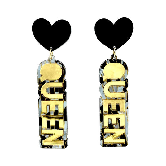 Haus of Dizzy Queen Gold Tiger Stacked Earrings