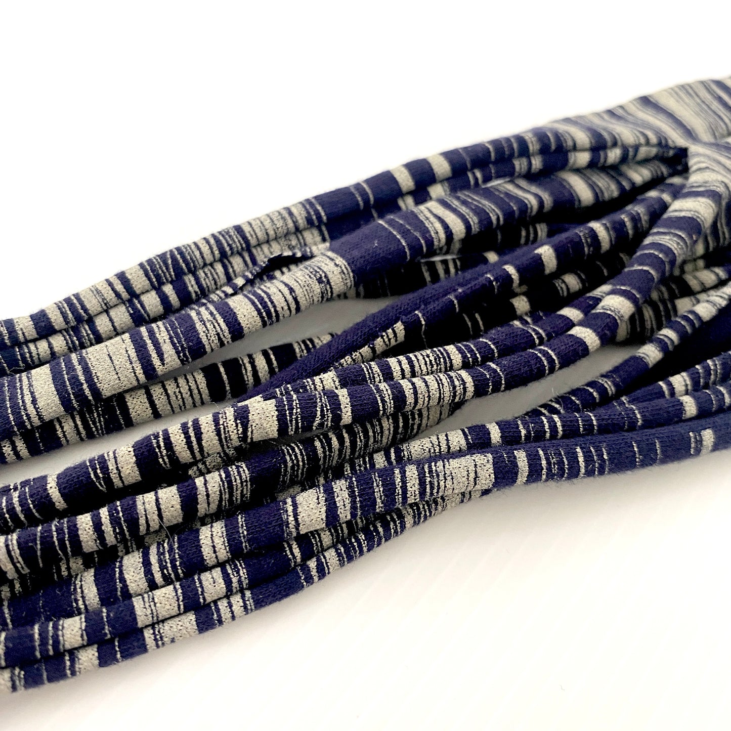 One Thousand Lines Scarf - Grey and Blue