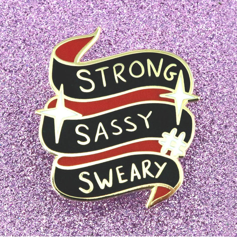 Jubly-Umph Lapel Pin Strong Sassy Sweary
