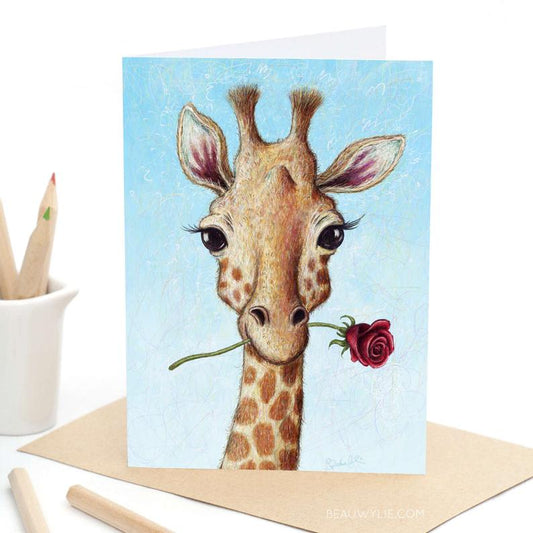 Beau Wylie Card Gerard The Romantic Giraffe