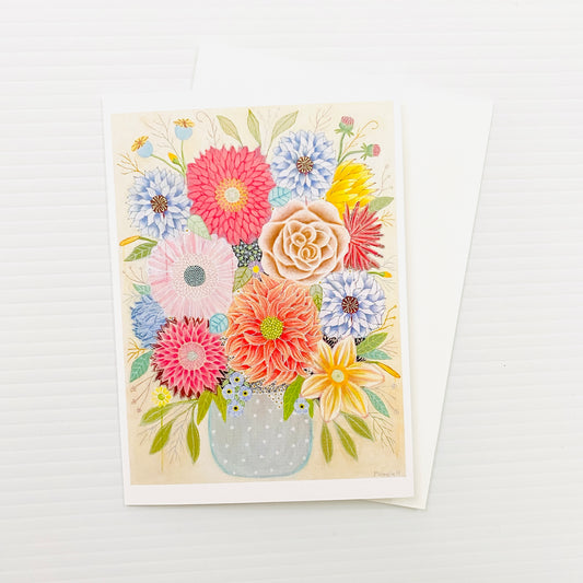 Michelle Hosking Card Floral Night