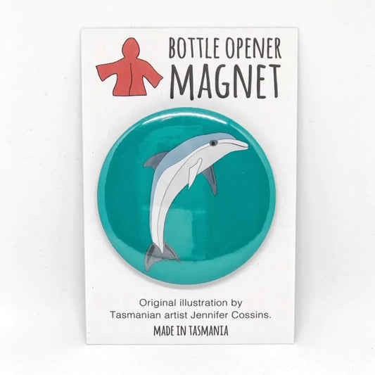 Red Parka Magnetic Bottle Opener Dolphin