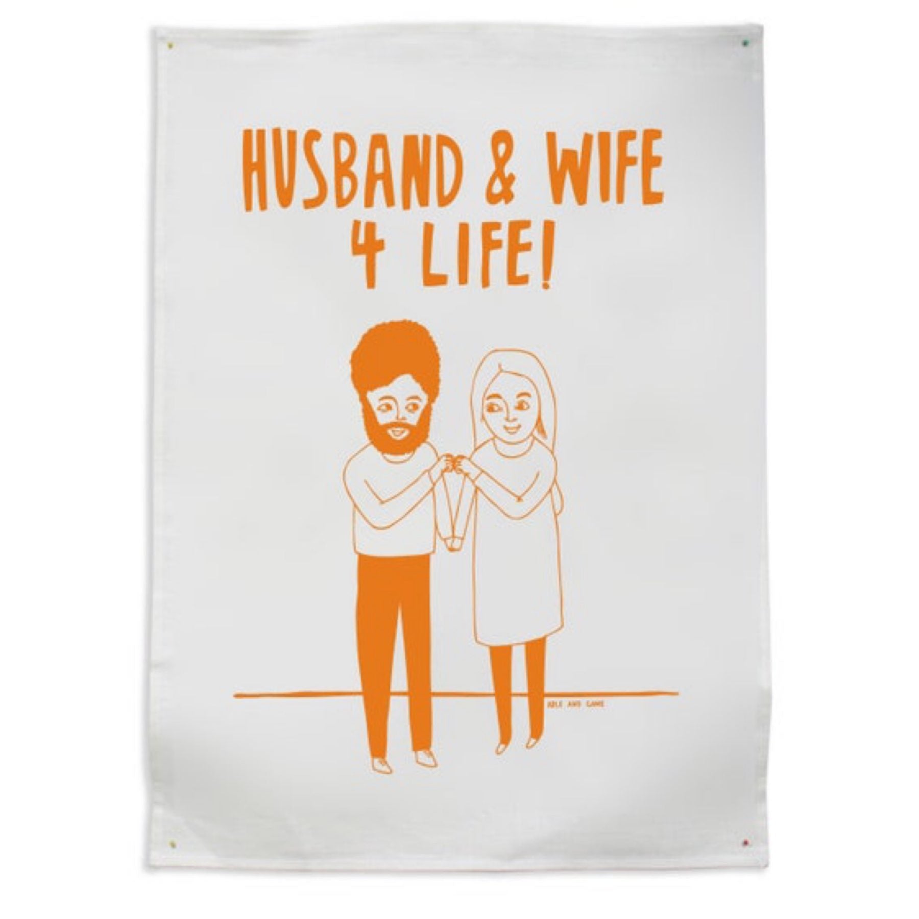 Able and Game Tea Towel Husband and Wife for Life