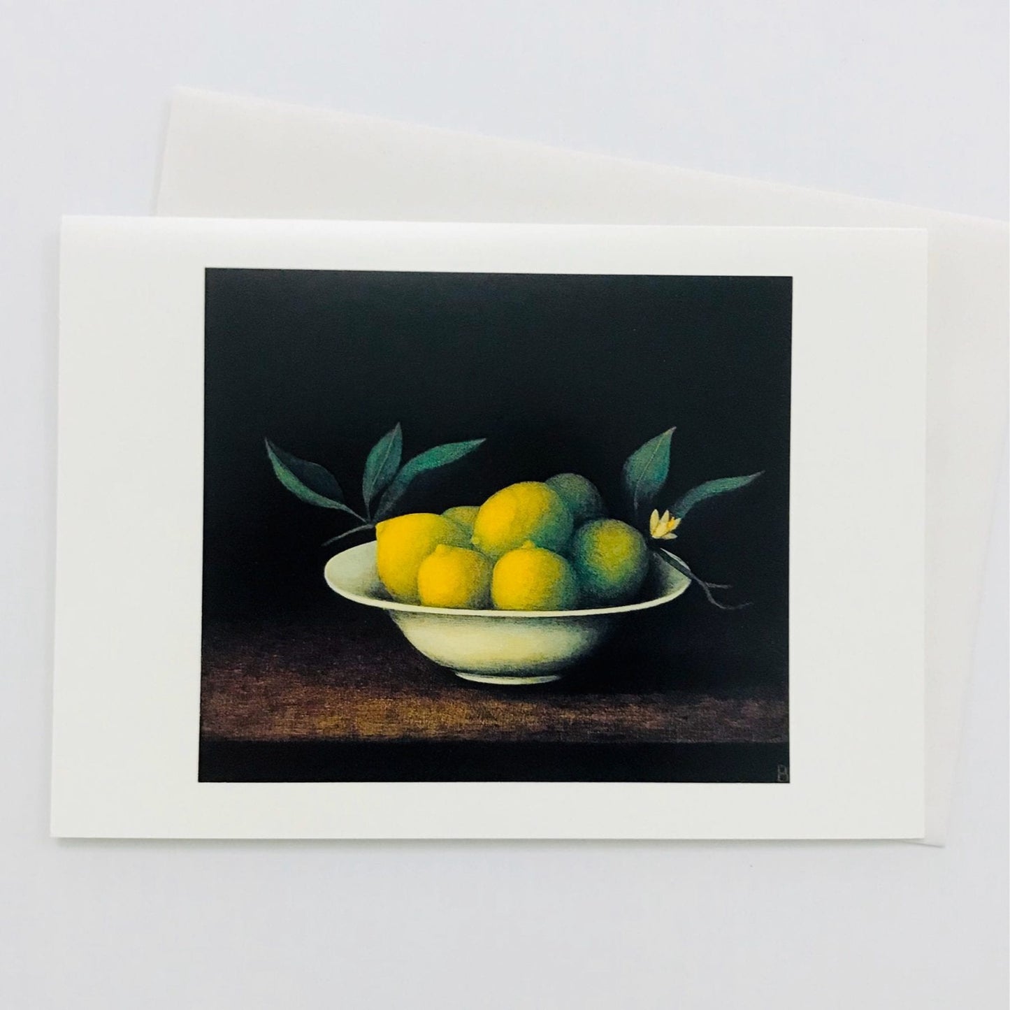 Bridget Ohlsson Card Lemons in White Bowl