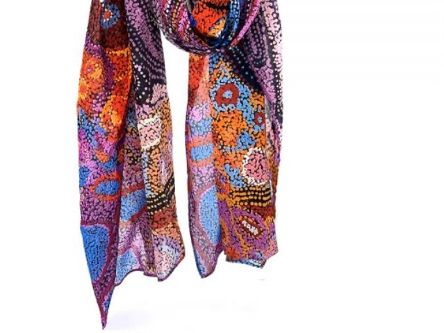 Better World Arts - Organic Cotton Summer Scarf, Andrea Mimpitja Adamson