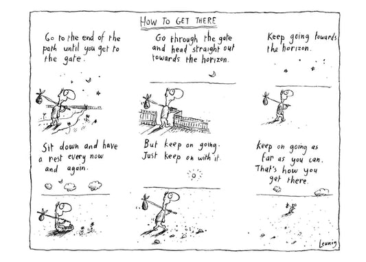 Michael Leunig Card How To Get There