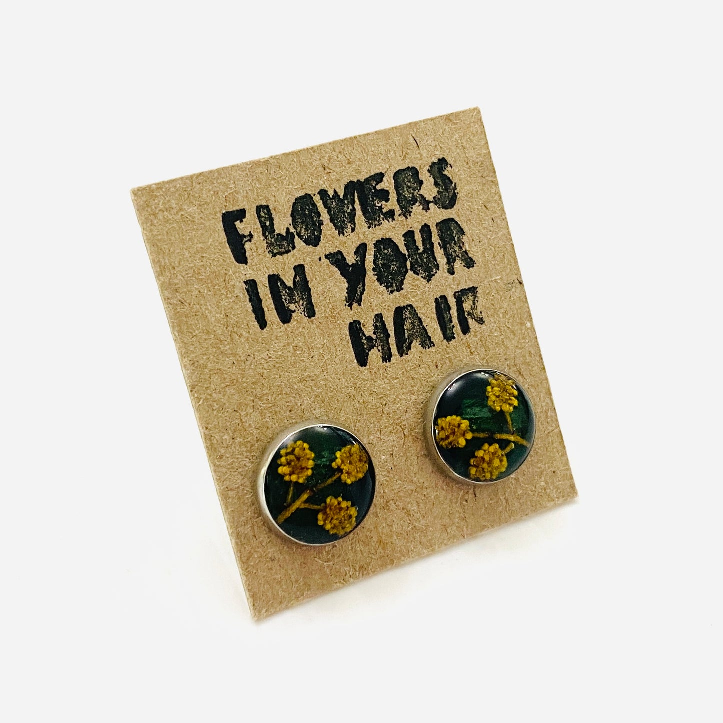 Flowers In Your Hair Stud Earrings Wildflowers Buds