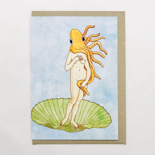 Beau Wylie Card Birth Of Venus With Octopus