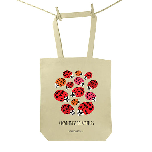 Red Parka Tote Bag Loveliness Of Ladybirds
