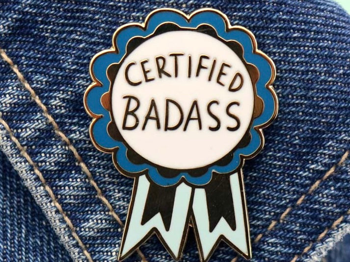 Jubly-Umph Lapel Pin Certified Badass