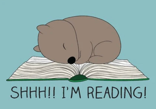 Red Parka - Shhh!! I'm Reading! Postcard