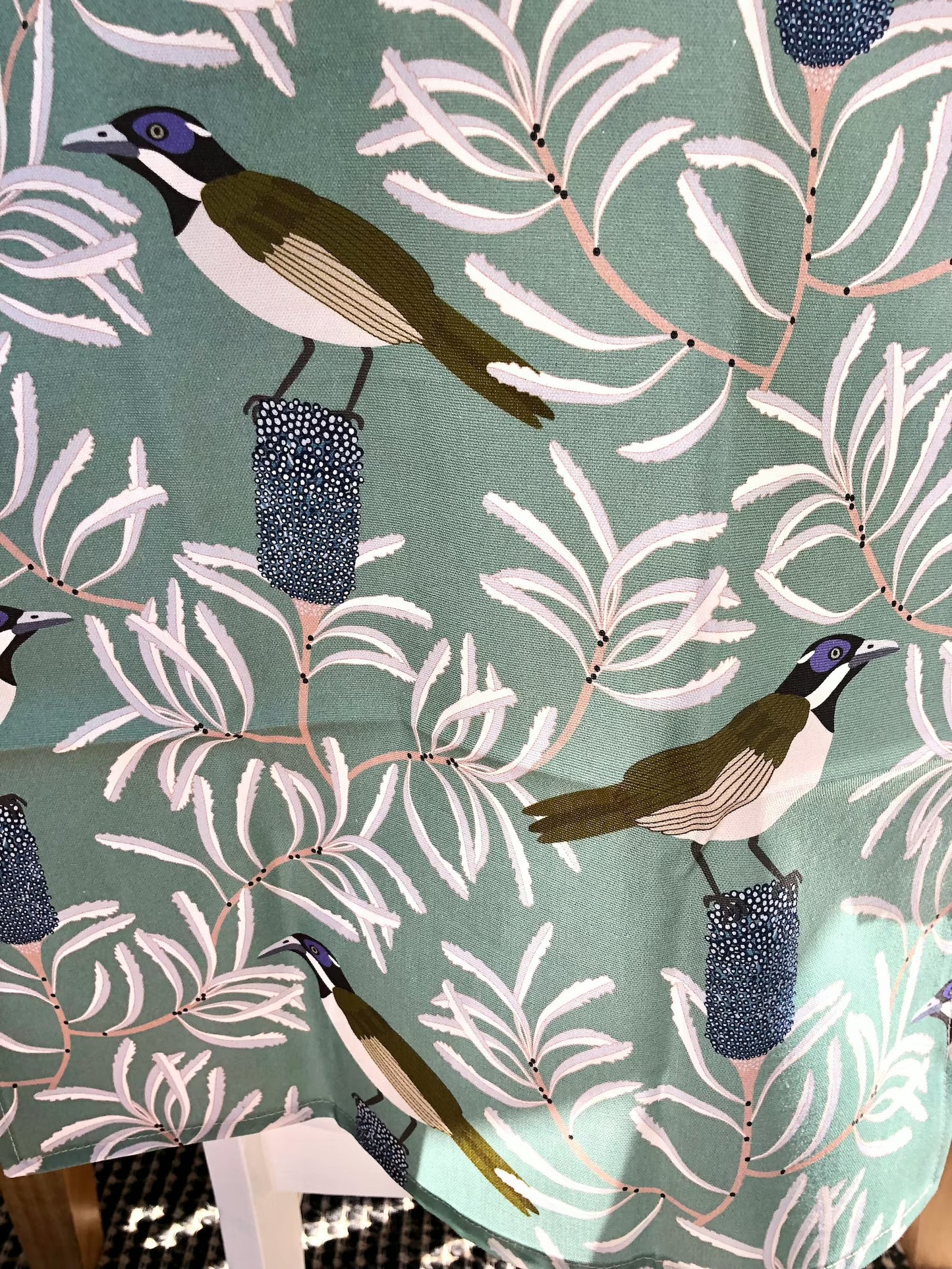 Jocelyn Proust Designs Tea Towel Blue Faced Honeyeater