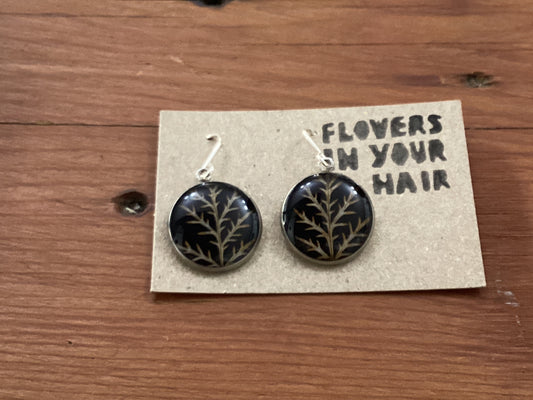 Flowers In Your Hair Medium Drop Earrings - Round, Fleur