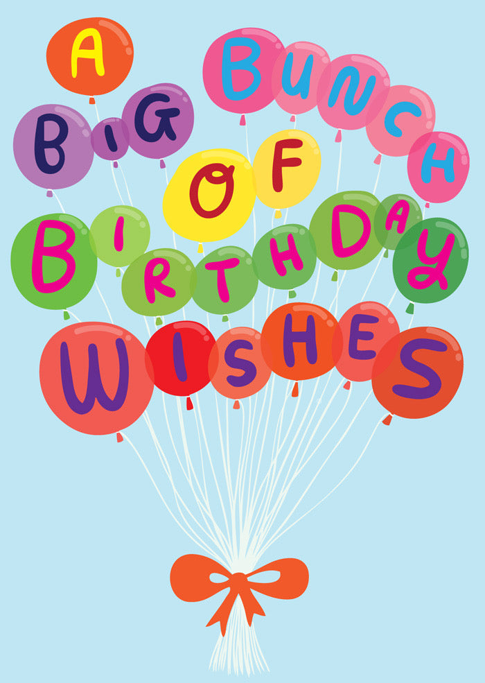 Able and Game Card - Big Bunch of Birthday Wishes