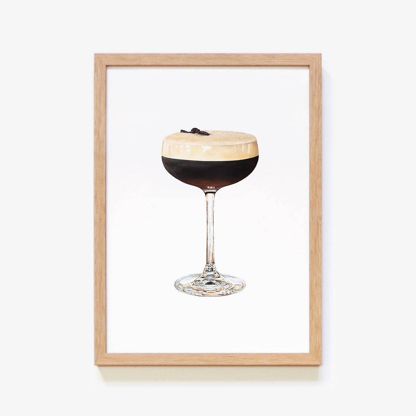 Espresso Martini Cocktail Art Print: A4