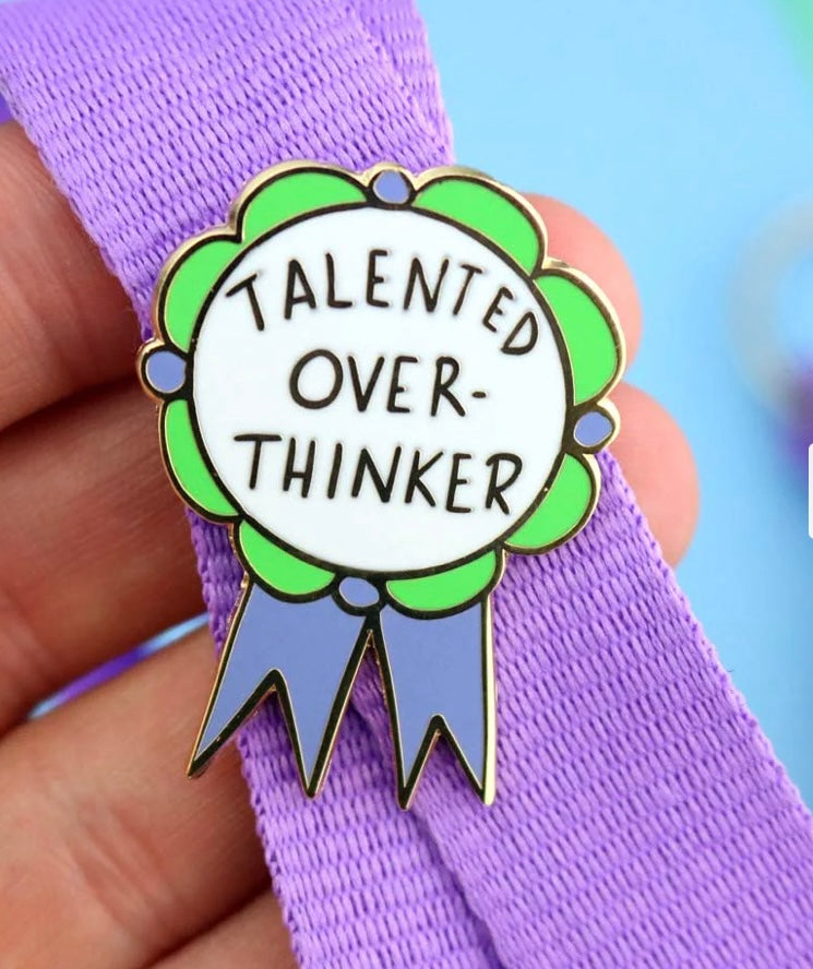 Jubly-Umph Lapel Pin Talented Over Thinker