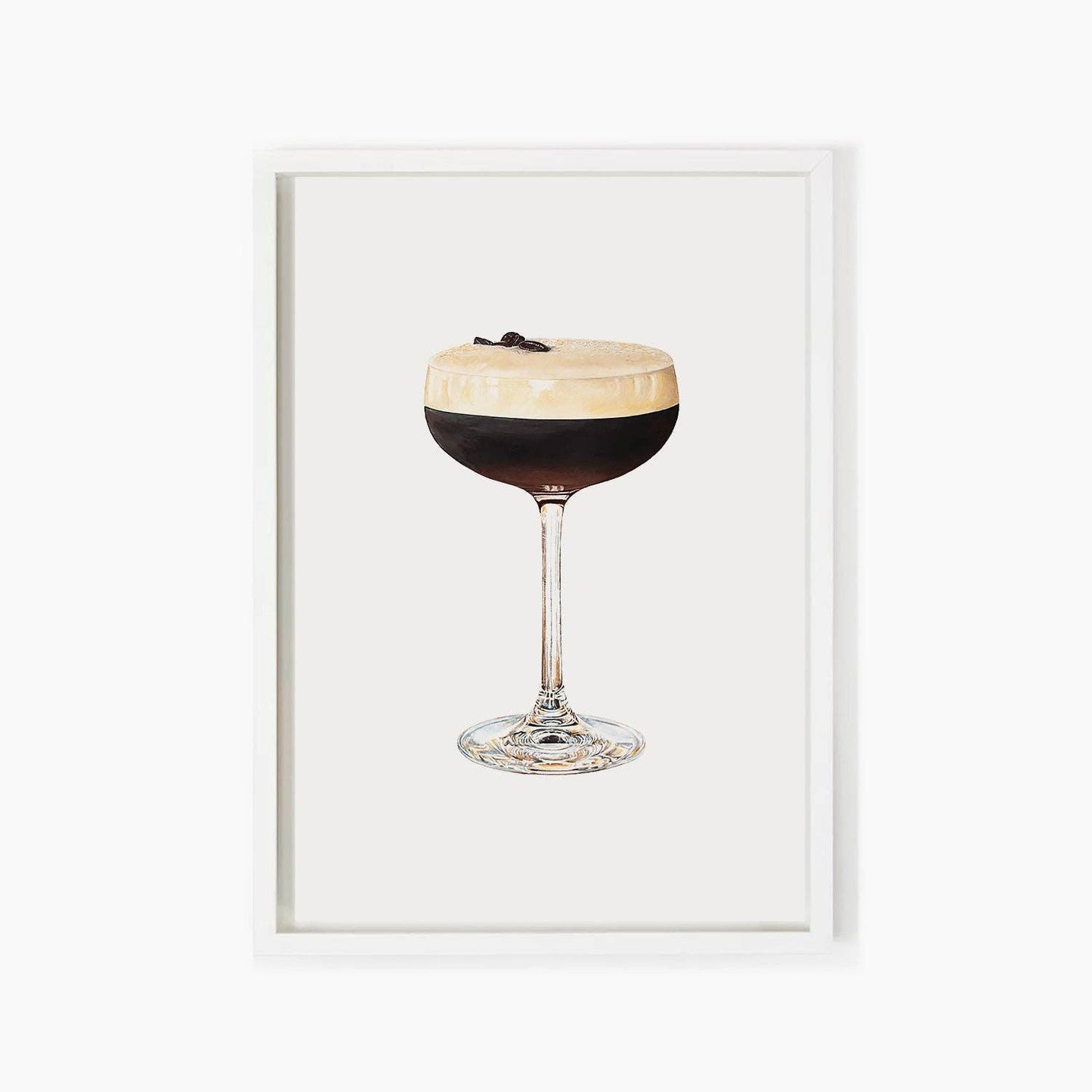 Espresso Martini Cocktail Art Print: A4