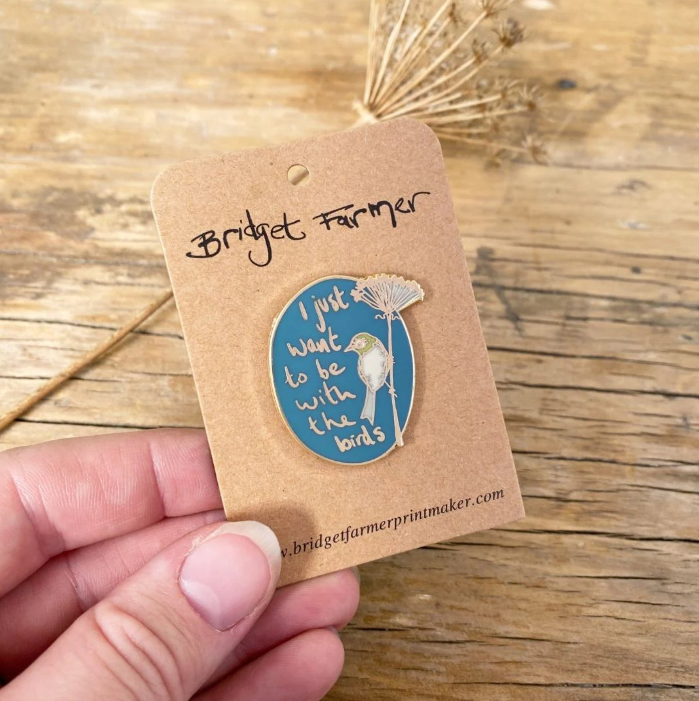 I Just Want To Be With The Birds Enamel Pin