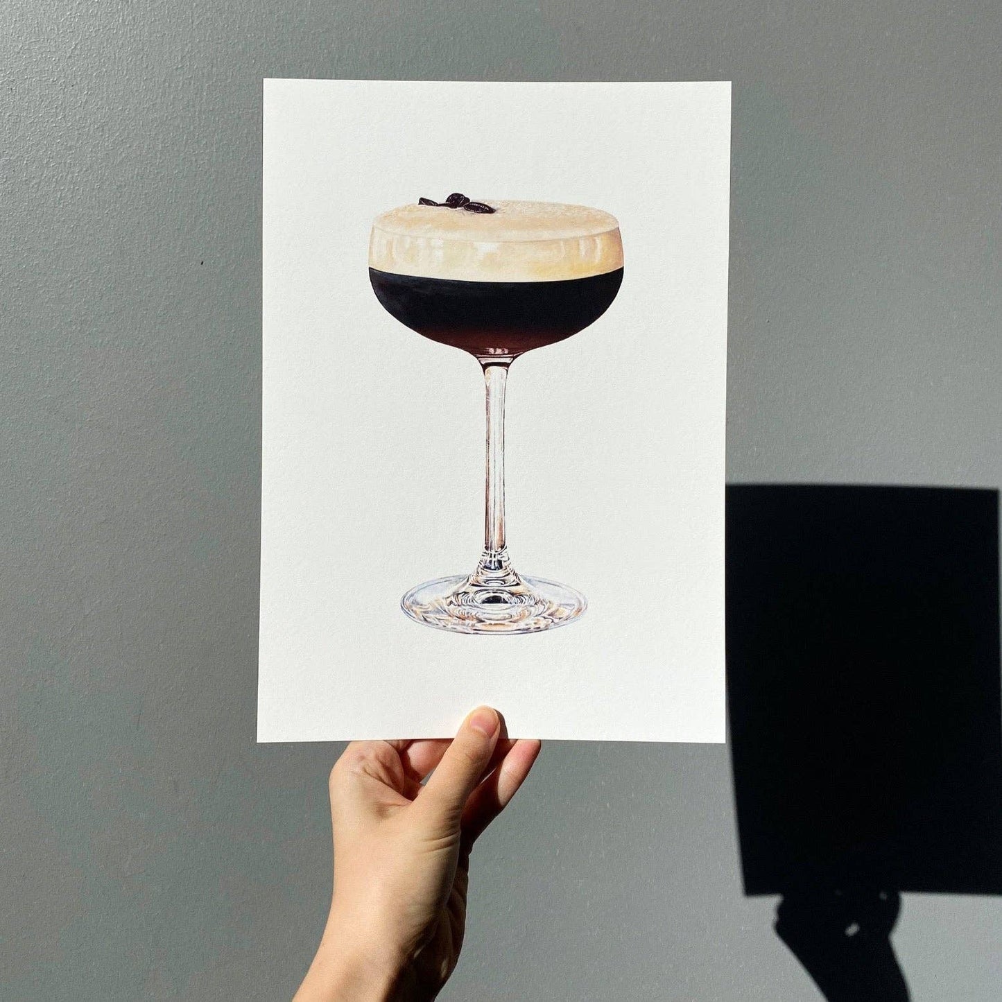 Espresso Martini Cocktail Art Print: A4