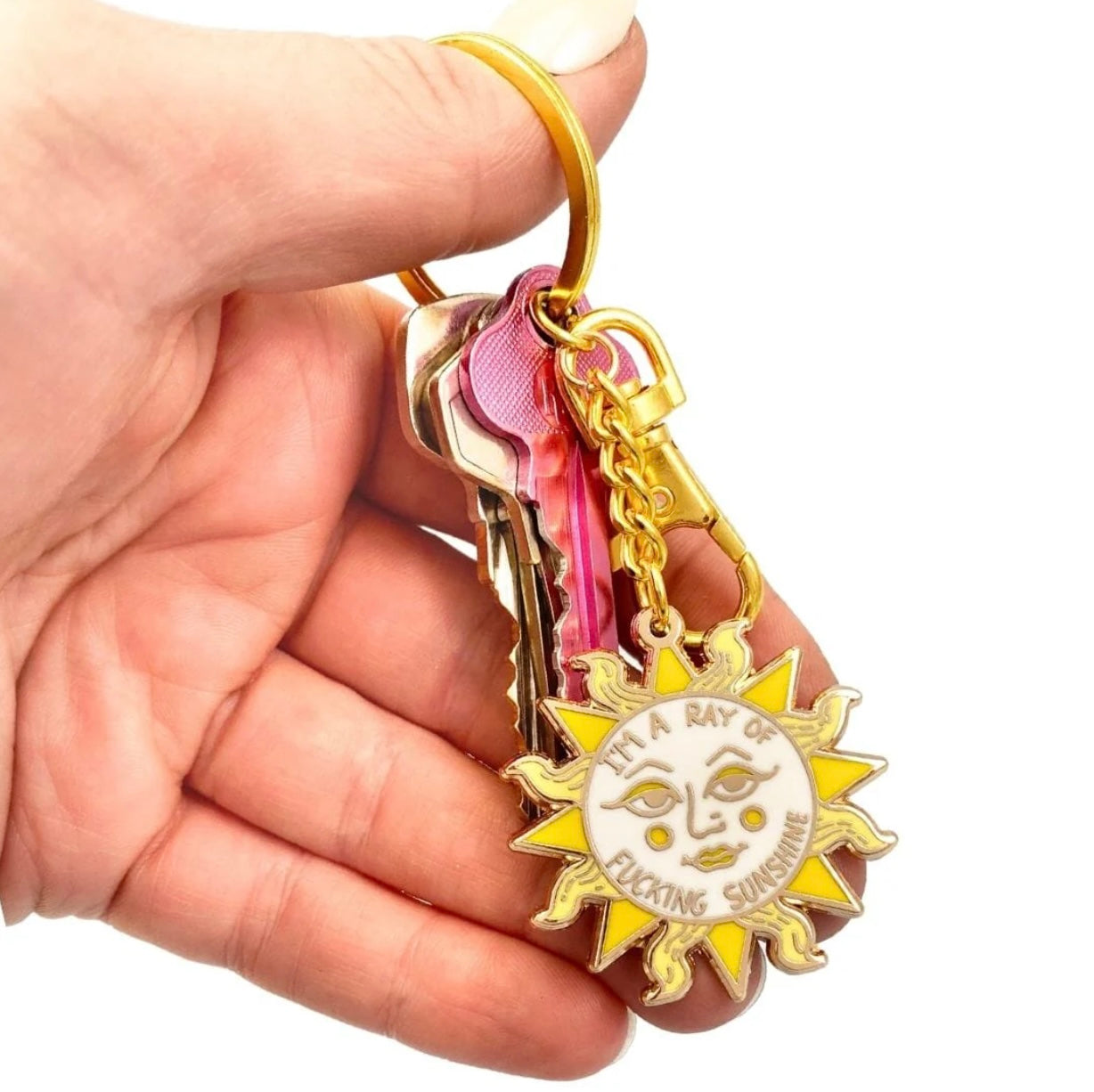 Jubly-Umph I'm A Ray Of Fucking Sunshine Keychain